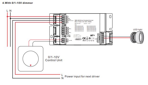 connexion driver LED 0-10V